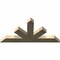 Ekena Millwork Saratoga Rough Sawn Timber Gable Bracket, Douglas Fir, 60"W x 30"H x 4"D x 6"F, 12/12 Pitch GBW060X30X0406SAR00RDF - alternate 3